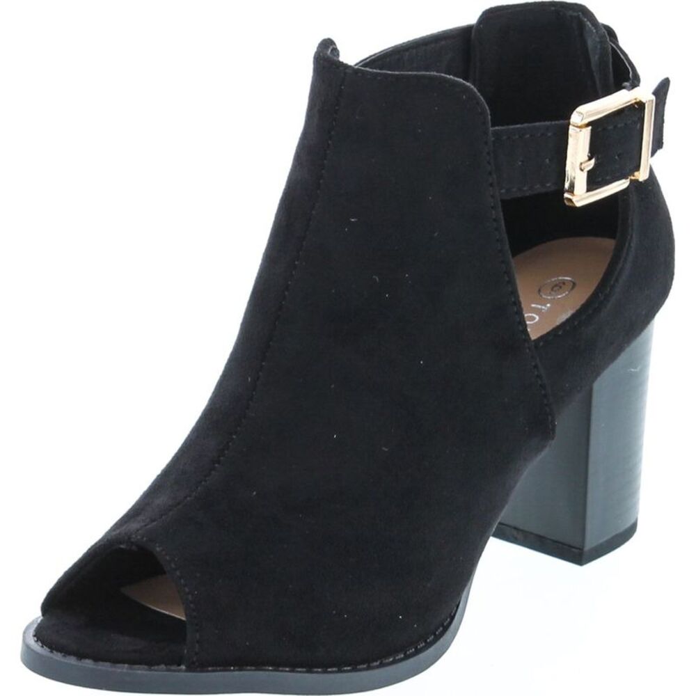 Top Moda Lemie-1 Black Womens sandals 6.5 NEW